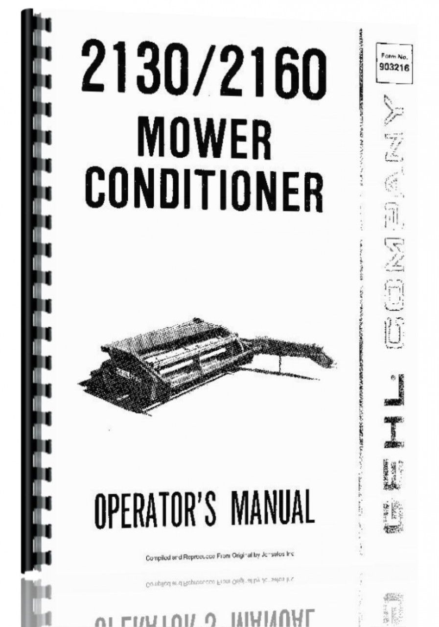 Gehl 880 Mower Conditioner Manual